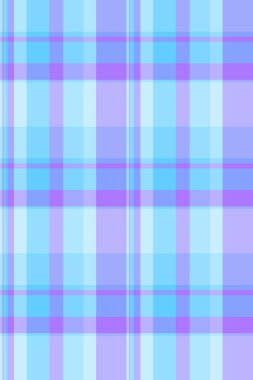 Örgü tekstil tartan vektörü, filigran arkaplan kusursuz kontrol. Cyan ve mavi renk paletinde modaya uygun kumaş dokusu ekoseli.