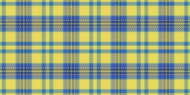 Canlı sarı ve mavi ekose desenli. Tekstil tasarımı, moda veya web sitesi geçmişi için mükemmel. Bu pürüzsüz doku neşeli, modern bir estetik enerji ve iyimserlik sunar..