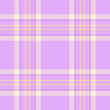 Pastel ekose desenli. Yumuşak leylak, sarı krem renkleri modern bir tekstil tasarımı yaratır. Arkaplan, moda projeleri veya zarif web tasarımı için ideal.