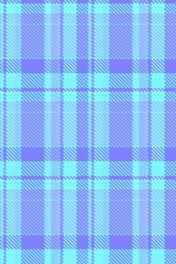 Canlı pastel mavi ve açık renkli ekose desenli. Tekstil tasarımı, moda, arka plan veya web sitesi tasarımı için mükemmel.