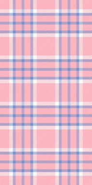 Ekose kumaş, 50 'lerin ekose kumaşı. Işık ve kırmızı renk paletinde bebek kumaşı arka plan vektörü.