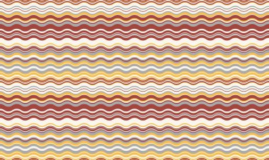 Soyut dalgalı çizgili arka plan. Zarif, sıcak toprak tonlarında tekrarlayan desen. İnternet sitesi afişleri, tekstil tasarımları ya da ambalajlar için mükemmel. Sıcaklık, rahatlık ve ince bir hareket hissi uyandırır..