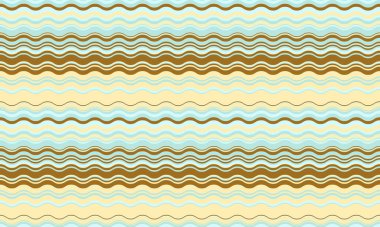 Pastel mavi, bej ve kahverengi renklerde kusursuz dalgalı çizgiler. Tekstil tasarımları, web sitesi geçmişi ve hatıra defteri projeleri için mükemmel. Sakin ve nazik bir hareketi çağrıştırıyor..