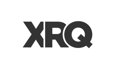 Güçlü ve modern kalın metinli XRQ logo tasarım şablonu. Basit ve minimal tipografi içeren ilk tabanlı vektör logosu. Modayı takip eden şirket kimliği markalar için ideal..