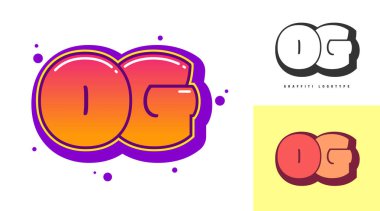 Festival ya da parti için OG logo tasarımı. Graffiti tarzında 