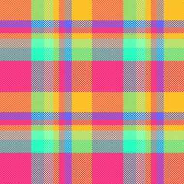Canlı, neşeli ekose desenli kalın, neşeli renkler. Tekstil tasarımları, moda, web siteleri ya da eğlenceli, enerjik estetik gereken markalaşma projeleri için mükemmel..