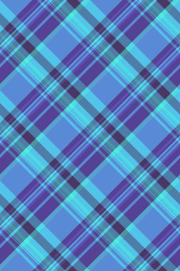 Serin maviler ve morlar içinde canlı çapraz ekoseli desen. Tekstil tasarımı, web sitesi geçmişi veya moda projeleri için mükemmel.