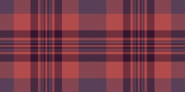 İnce ama çarpıcı, sessiz mercan ve koyu mordaki bu desenli ekoseli desen karmaşık bir estetik sunuyor..