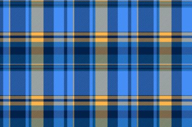 Canlı mavi, deniz mavisi ve altın rengi ekose desenli. Tekstil tasarımı, moda veya web sitesi geçmişi için mükemmel. Bu pürüzsüz doku sıcaklık ve geleneği çağrıştırıyor..
