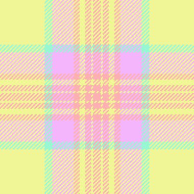 Pastel ekose desenli yumuşak pembe, sarı ve nane yeşili. Tekstil tasarımı, koleksiyon defteri, moda ve web sitesi geçmişi için ideal.