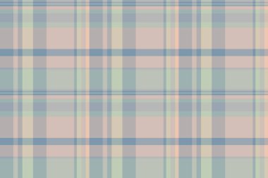 Cinsel kumaş deseni, süslü, dikişsiz ekose desen. Cübbe tartan arka plan vektörünü pastel ve gri renk paletinde kontrol et.