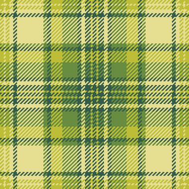 Değişik yeşil renklerde ekoseli desenler. Modern renk kıvrımlı geleneksel tekstil tasarımı. Arkaplan, giysi veya grafik tasarımı için kullan.
