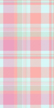 Havalı tartan kumaş, sınırsız ekose doku vektörü. Işık ve kırmızı renk paletinde pürüzsüz arkaplan tekstil deseni kuruluyor.