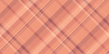 Ekose kumaş desenli, tekstil dikişsiz arka plan. Kumaş kumaş tartan vektörünü kırmızı ve turuncu renk paletinde kontrol et.