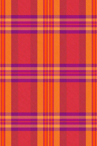 Canlı turuncu ve mor ekose desenli. Tekstil tasarımı, sonbahar projeleri ya da herhangi bir tasarıma cesur ve enerjik bir his katmak için mükemmel..