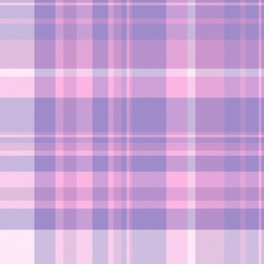 Pastel ekose desenli pembe ve lavantalı. Çok yönlü bir doku. Tasarım, moda veya tekstil projeleri için arka plan olarak kullanın. Yumuşak, kadınsı ve çekici..
