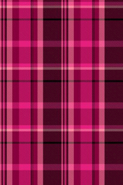 Canlı pembe ve koyu morumsu ekose desenli. Moda, tekstil ve web tasarım projeleri için mükemmel.