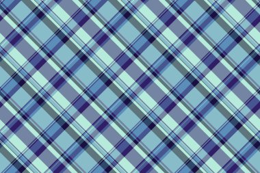 Ton dokusu kontrolü, tatil tekstil geçmişi. Cyan ve Pastel renk paletinde ekose desenli kimlik vektörü.