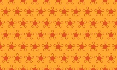 Canlı turuncu ve yanmış turuncu tekrarlayan geometrik desen. Tekstil tasarımı, web sitesi geçmişi ya da cesur, oyuncu estetiğe ihtiyaç duyan her proje için mükemmel..