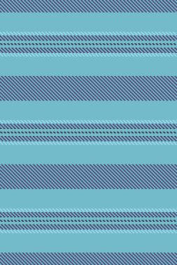 Liagonal dikişsiz vektör dokusu, havlunun arka planı dikey desen. Clanket çizgili tekstil kumaş çizgileri cyan ve indigo renk paleti.