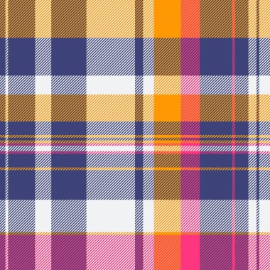 Sonbahar renklerinde canlı ekose desenli. Tekstil tasarımı, moda ve ev projeleri için mükemmel. Bu neşeli, pürüzsüz doku cesur ve şık bir estetik sunuyor..
