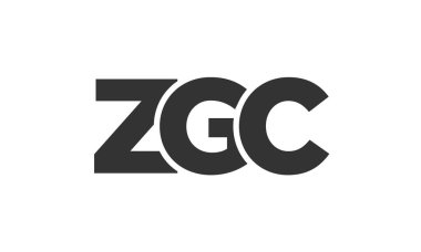 ZGC logo tasarım şablonu güçlü ve modern kalın metinlerle. Basit ve minimal tipografi içeren ilk tabanlı vektör logosu. Modayı takip eden şirket kimliği markalar için ideal..