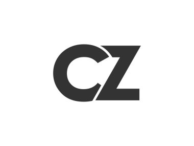 CZ yaratıcı geometrik başlangıç tabanlı modern ve minimal logo. C harfi modaya uygun yazı tipleri. Evrensel profesyonel zarif tekno vektör tasarımı.