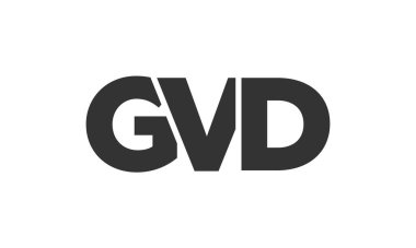 GVD logo tasarım şablonu ve güçlü ve modern kalın metin. Basit ve minimal tipografi içeren ilk tabanlı vektör logosu. Modayı takip eden şirket kimliği markalar için ideal..