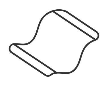 Bir tomarın minimalist taslağı, bilgi, tarih ya da bir mesaj çağrıştırıyor. Logolar, simgeler ya da antika dökümanlar için temiz tasarım idealdir. Web tasarımı ve sunumlar için çok yönlü.