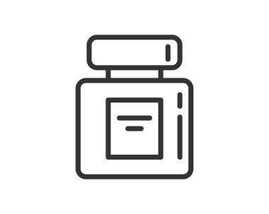 Kare bir şişenin kapaklı minimalist sanat simgesi. Aromaterapi, kozmetik ya da sağlık sağlığı kavramlarını resmetmek için idealdir. Temiz, basit bir tasarım. Çok yönlü grafik ögesi.