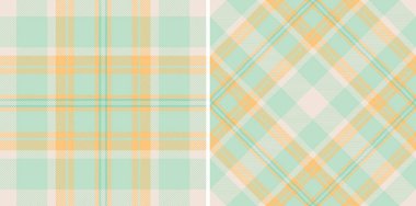 Nane yeşili ve şeftalili Pastel ekose desenler. Tekstil tasarımı, ambalaj kağıdı, hatıra defteri ya da web sitesi geçmişi için mükemmel. Yumuşak, rahatlatıcı estetik ilkbahar ve sükuneti çağrıştırıyor..