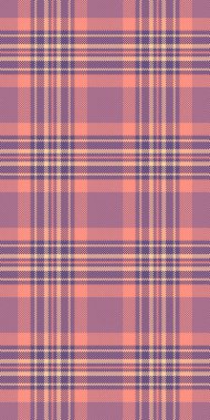 Akan tartan kumaş pürüzsüz, sıcak arkaplan desenli doku. Meslek ekose tekstil vektör kontrol Pastel ve pembe renk paleti.