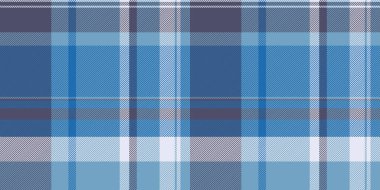 Klasik mavi ekose desenli. Web sitesi geçmişi, moda tasarımı veya giyim baskıları için çok yönlü tekstil dokusu ideal.