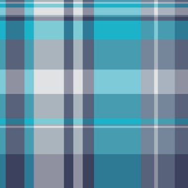 Havalı maviler ve gri ekoseli desenler. Tekstil, grafik tasarımı ya da web düzeni için çok yönlü bir arkaplan. Sakinleştirici, geometrik, modern his.