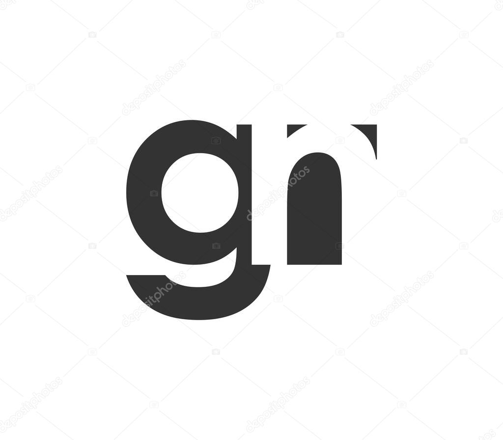 GN creative geometric initial based modern and minimal logo. Letter g n trendy fonts. Universal professional elegant techno vector design.