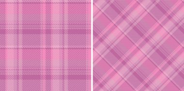 İki dikişsiz pastel pembe ekose desenler klasik çapraz. Tekstil tasarımı, moda, duvar kağıdı ya da web sitesi geçmişi için mükemmel. İnce doku görsel ilgi ekliyor.