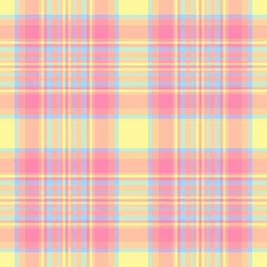 Romantik, dikişsiz ekose desenli, dekor tekstil tartan arkaplan. Kumaş vektör kontrol dokusunu kırmızı ve turuncu renk paletinde göster.