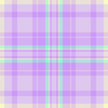 Lavanta, krema ve turkuazda zarif pastel ekoseli desen. Yumuşak, sakinleştirici bir doku. Arkaplan, tekstil tasarımı veya dijital sanat projeleri için kullan.