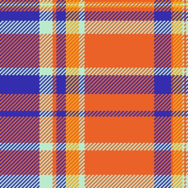 Kalın turuncu, mavi ve sarı renklerde canlı ekoseli desenler. Tekstil tasarımı, moda, web sitesi geçmişi ya da canlı, dokulu bir hisse ihtiyaç duyan her proje için mükemmel..