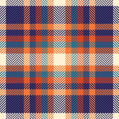 Sıcak sonbahar tonlarında canlı herringbone ekose desenli. Tekstil tasarımı, moda, web sitesi geçmişi veya mevsimlik projeler için mükemmel.