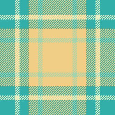 Su, sarı ve kremalı klasik tartan deseni. Zamansız tekstil tasarımı. Geçmişi, modası veya tatil temalı projeleri için idealdir. Eski, samimi bir havası vardır..