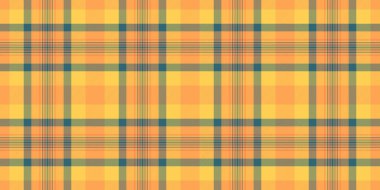 Vektör doku kontrolünü, ekose tekstil modelini göster. Turuncu ve kehribar renk paletinde düz kumaş arkaplanı.