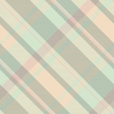 Yatay desenli vektör tekstili, arka plan tartan ekosesini davet et. Mobilya dokusu ışık ve pastel renk paletinde pürüzsüzdür.