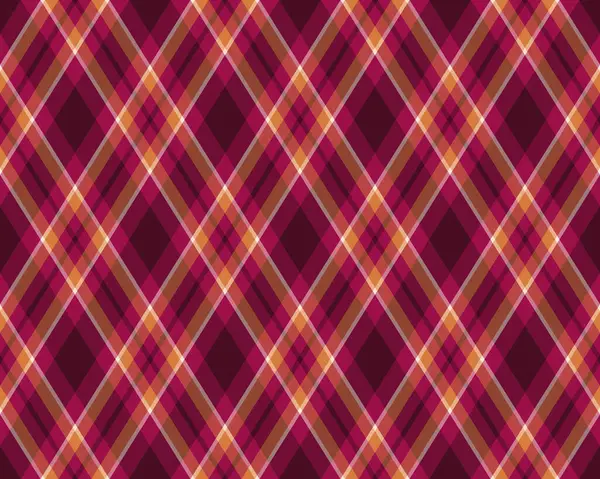 Zengin bordo, turuncu ve bej renklerinde zarif çapraz ekose desenli. Tekstil tasarımı, giysi, sonbahar temaları ya da şık bir arka plan için mükemmel..