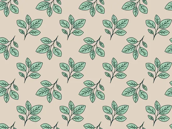 Zarif, pürüzsüz desenli, sessiz bir bej arka planda el yapımı yapraklar..