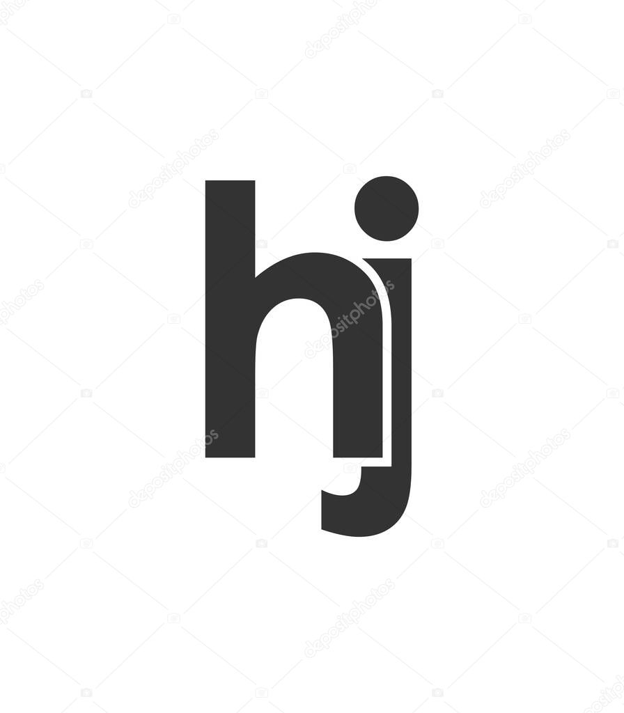 HJ creative geometric initial based modern and minimal logo. Letter h j trendy fonts. Universal professional elegant techno vector design.