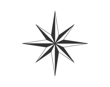Basit ve etkili, bu tek renkli yıldız patlaması yön, yön ve başarıyı iletir. Vektör tasarımı, bilgi grafikleri, haritalar veya web simgeleri için kullan. Keskin ve temiz.