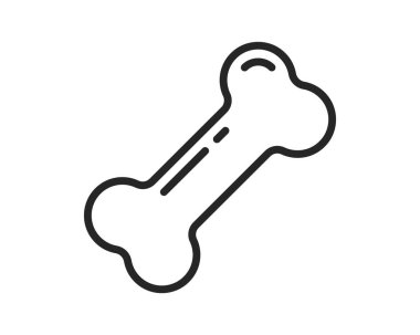 Basit bir kemik çizimi. Taslak siyah. Evcil hayvan, köpek ya da arkeoloji sembolü. Yazdırma ya da web tasarımları için bir simge olarak iyi çalışır.