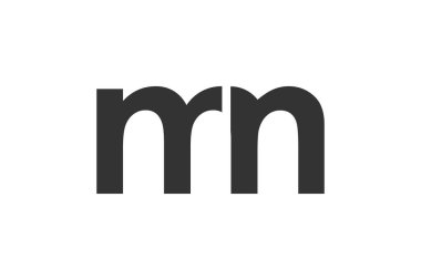 MN yaratıcı geometrik başlangıç tabanlı modern ve minimal logo. Modaya uygun yazı tipleri. Evrensel profesyonel zarif tekno vektör tasarımı.