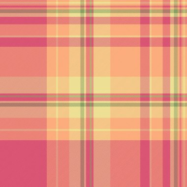 Pembe, sarı ve şeftali tonlarında canlı ekose desenler. Tasarımlar, tekstil veya web kullanımı için çok yönlü bir arka plan. Sıcaklık ve rahatlığı çağrıştırıyor.